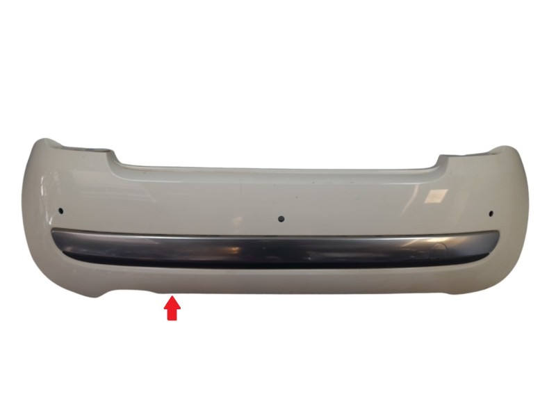 Recambio de paragolpes trasero para fiat 500 referencia OEM IAM 71777639 107095822 FT0301071