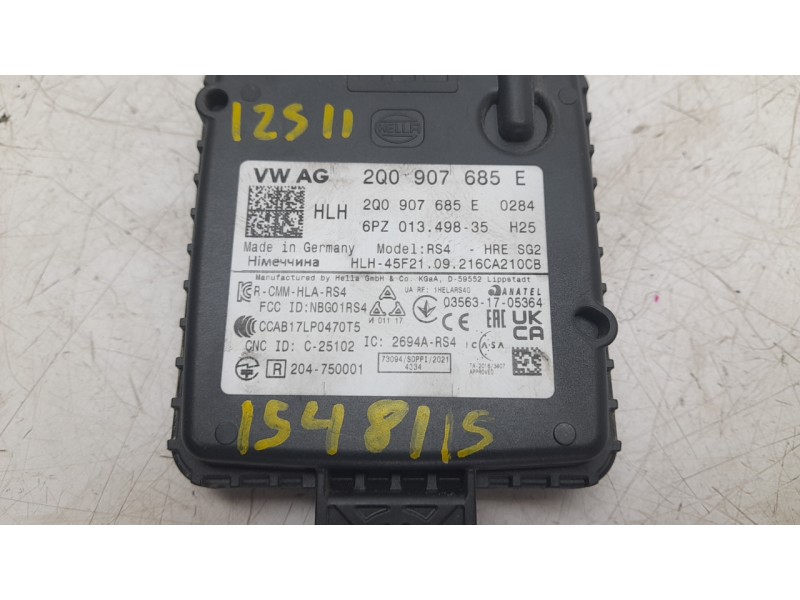 Recambio de modulo electronico para volkswagen id.4 (e21) gtx referencia OEM IAM 2Q0907685E HLH45F21 