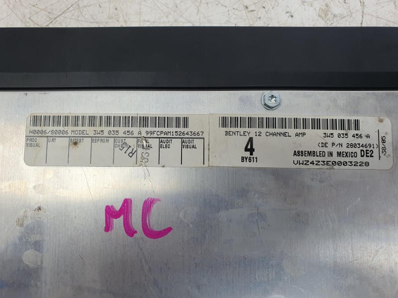 Recambio de modulo electronico para bentley continental flying spur (3w_) 6.0 referencia OEM IAM 3W5035456A  