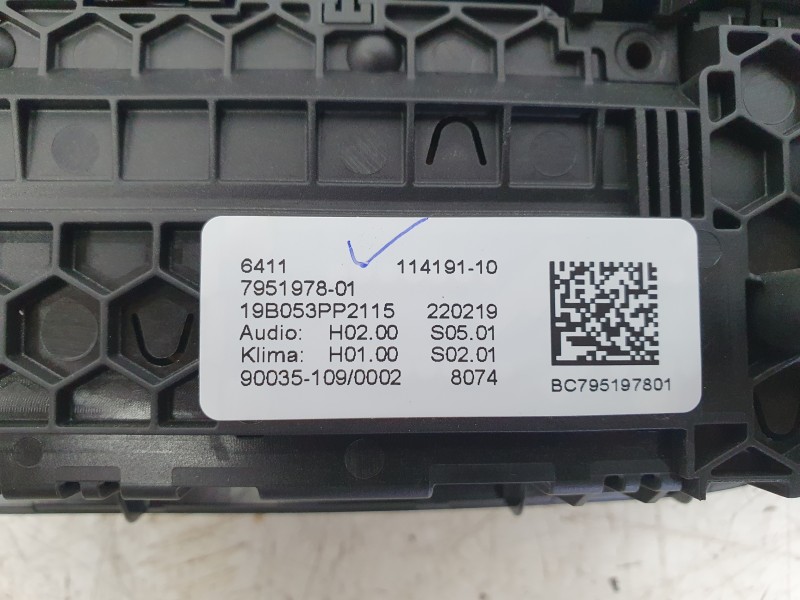 Recambio de mando climatizador para bmw x4 (g02, f98) xdrive 30 i referencia OEM IAM 64115A4A4B0 64117951978 