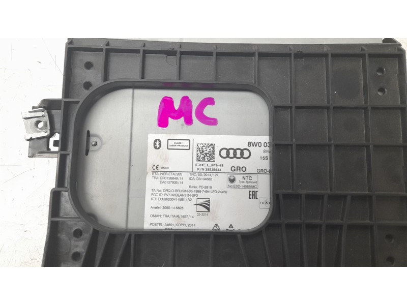 Recambio de sistema audio / radio cd para audi a4 b9 avant (8w5, 8wd) 2.0 tdi referencia OEM IAM 8W0035193A 28535933 