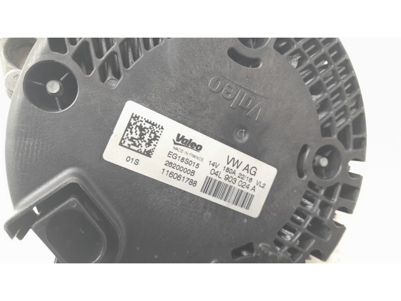 Recambio de alternador para audi a4 b9 avant (8w5, 8wd) 2.0 tdi referencia OEM IAM 04L903024A EG18S015 ALF901351HQ/ALF901351VL/R