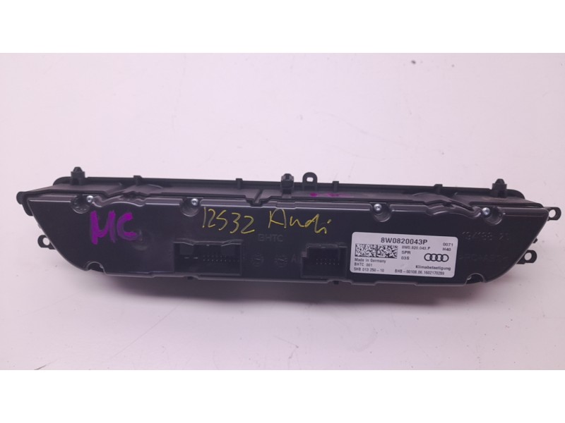 Recambio de mando climatizador para audi a4 b9 avant (8w5, 8wd) 2.0 tdi referencia OEM IAM 8W0820043P 5HB01325010 