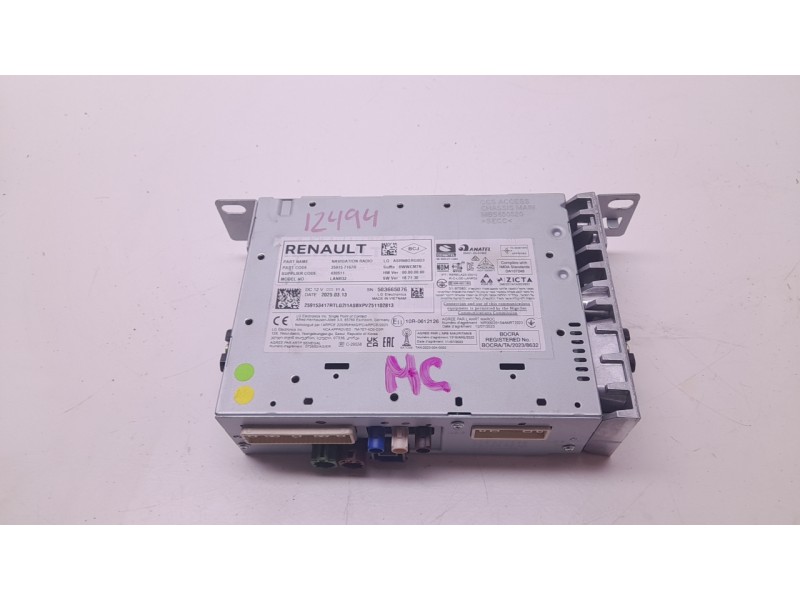 Recambio de sistema navegacion gps para renault captur e-tech hybrid referencia OEM IAM 259157167R  