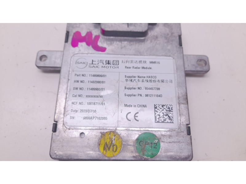 Recambio de modulo electronico para mg zs suv (azs1) 1.5 vti referencia OEM IAM 11489899  