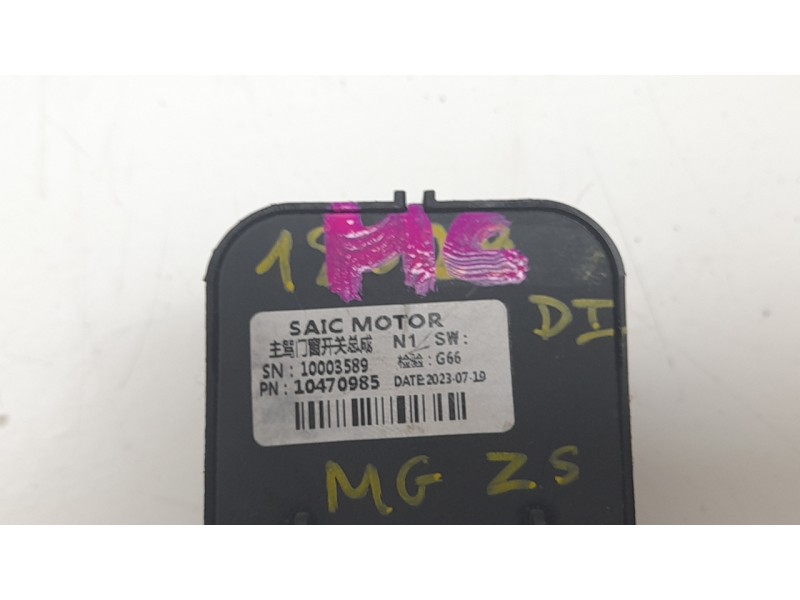Recambio de mando elevalunas delantero izquierdo para mg zs suv (azs1) 1.5 vti referencia OEM IAM 10470985  