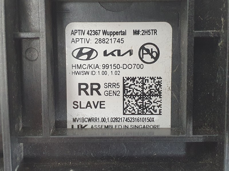 Recambio de modulo electronico para kia ev9 100 gt-line awd referencia OEM IAM 99150DO700  