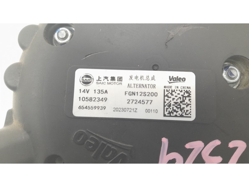 Recambio de alternador para mg zs suv (azs1) 1.5 vti referencia OEM IAM 10582349 FGN12S200 