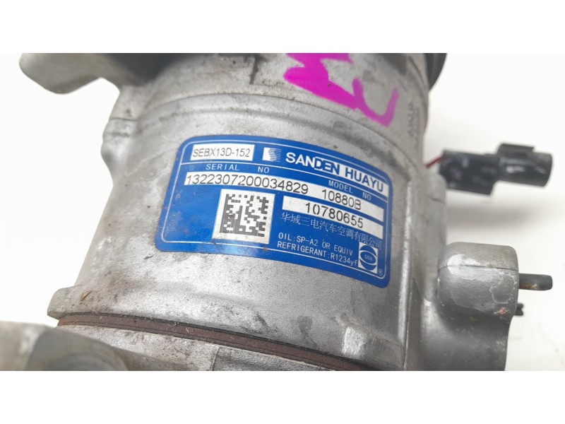 Recambio de compresor aire acondicionado para mg zs suv (azs1) 1.5 vti referencia OEM IAM 10780655 SEBX13D152 