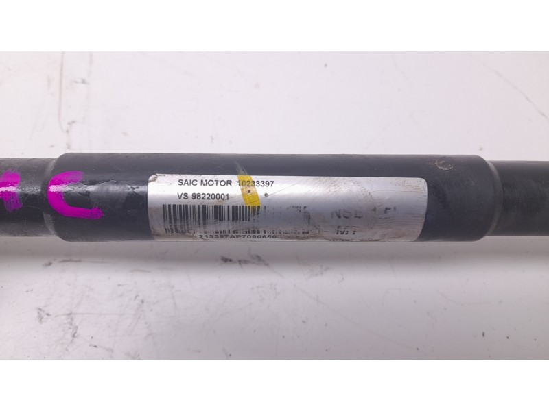 Recambio de transmision delantera derecha para mg zs suv (azs1) 1.5 vti referencia OEM IAM 10233397  