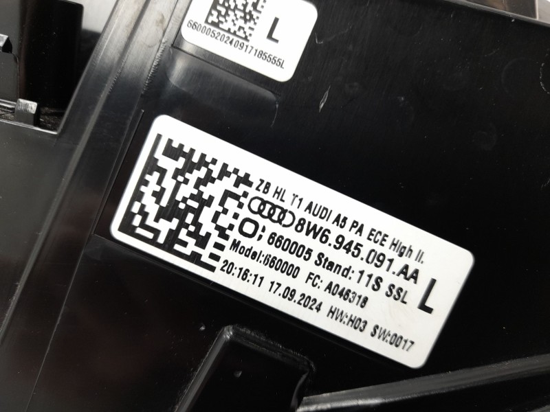 Recambio de piloto trasero izquierdo para audi a5 sportback (f5a, f5f) 40 tfsi mild hybrid referencia OEM IAM 8W6945091AA  