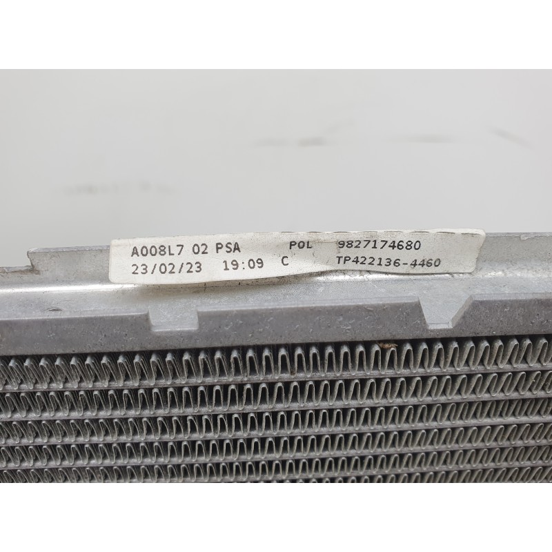 Recambio de radiador agua para ds ds 3 / ds 3 crossback (ur_, uc_, uj_) 1.2 puretech 130 referencia OEM IAM 9827174680  550296/C