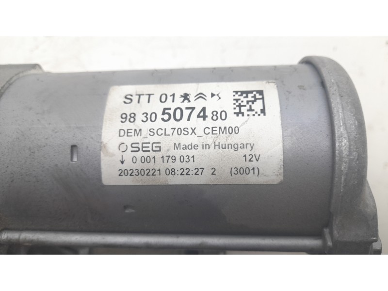 Recambio de motor arranque para ds ds 3 / ds 3 crossback (ur_, uc_, uj_) 1.2 puretech 130 referencia OEM IAM 9830507480 98305074
