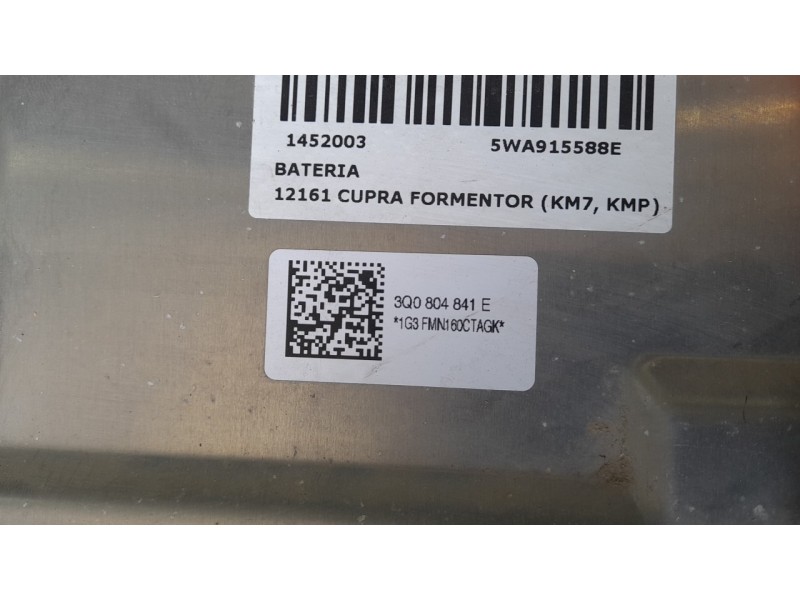 Recambio de bateria para cupra formentor (km7, kmp) 1.4 e-hybrid referencia OEM IAM  5WA915588E 