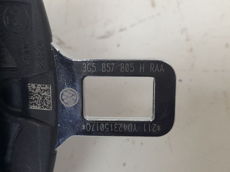 Recambio de cinturon seguridad trasero derecho para volkswagen passat b8 (3g2, cb2) 2.0 tdi referencia OEM IAM 3G5857805H 3G5857