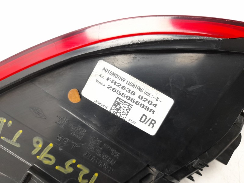 Recambio de piloto trasero derecho para renault clio iv (bh_) 0.9 tce 90 referencia OEM IAM  265506608R 103F19960770/16254502/55