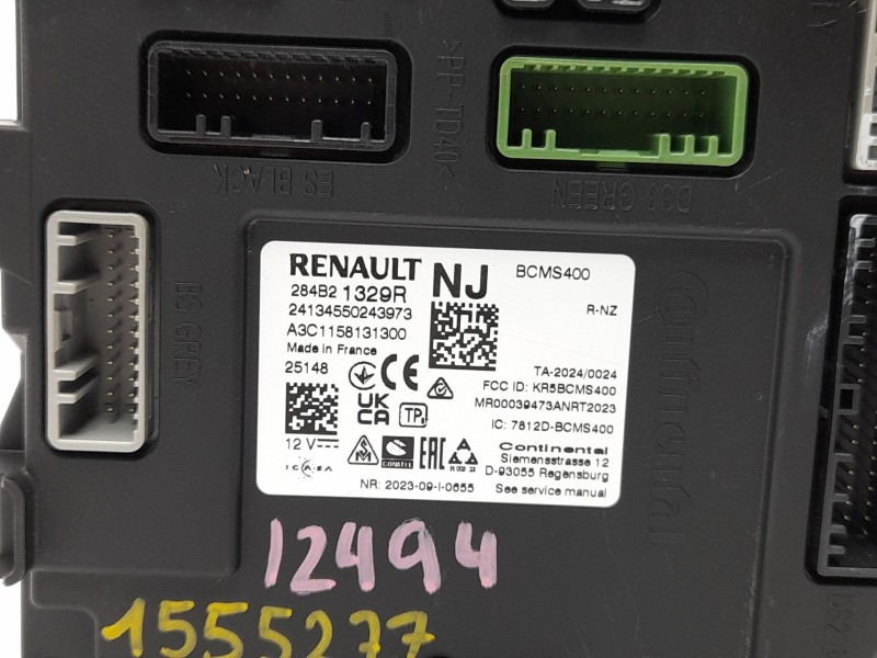 Recambio de modulo electronico para renault captur e-tech hybrid referencia OEM IAM  284B21329R 