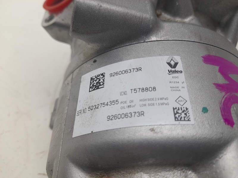 Recambio de compresor aire acondicionado para renault captur e-tech hybrid referencia OEM IAM T578808 926006373R 