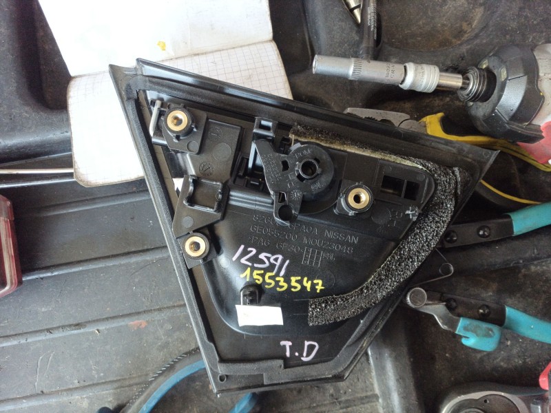 Recambio de maneta exterior trasera derecha para nissan juke (f16_) 1.6 hybrid referencia OEM IAM 826066PA0A  