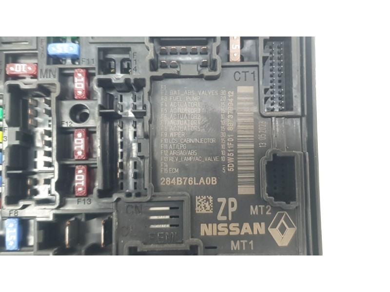 Recambio de caja reles / fusibles para nissan juke (f16_) 1.6 hybrid referencia OEM IAM 284B76LA0B  
