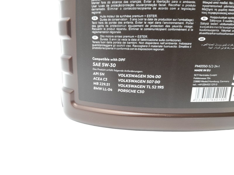 Recambio de aceite para universal universal universal referencia OEM IAM  5W30 273PM03505A