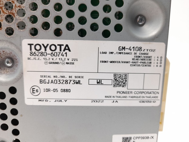 Recambio de amplificador de sonido para toyota land cruiser prado (_j15_) 2.8 d-4d (gdj155, gdj150) referencia OEM IAM  86280607
