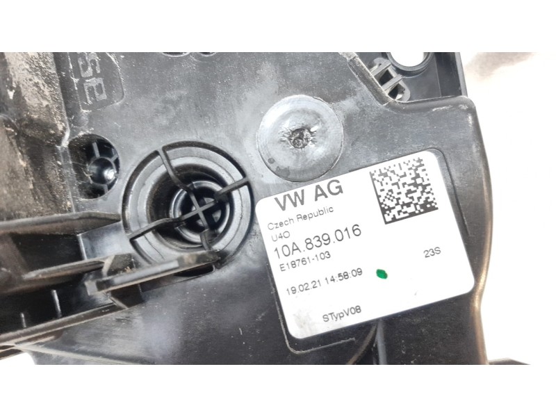 Recambio de cerradura puerta trasera derecha para volkswagen t-cross 1.0 tsi referencia OEM IAM 10A839016  