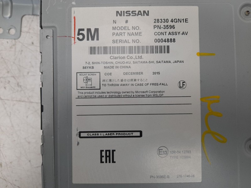 Recambio de sistema navegacion gps para infiniti q50 50 d referencia OEM IAM 283874GN3B 283874GN3B 