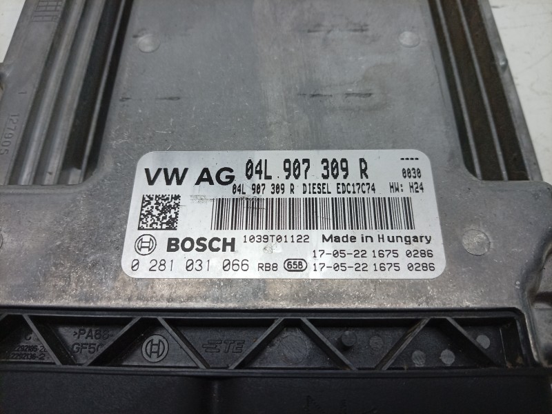Recambio de centralita motor uce para volkswagen passat b8 (3g2, cb2) 2.0 tdi referencia OEM IAM 0281031066 04L907309R 