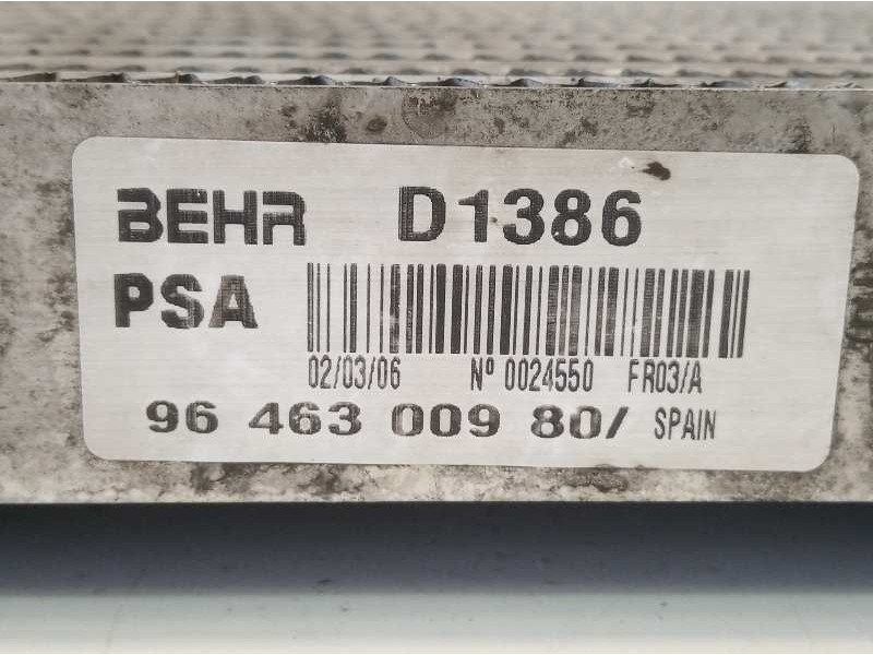 Recambio de intercooler para peugeot 407 coupe básico referencia OEM IAM 9646300980  