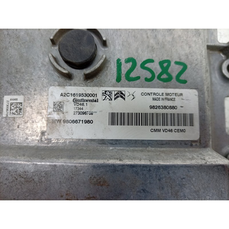 Recambio de centralita motor uce para citroën c4 grand picasso ii (da_, de_) 1.2 thp 130 referencia OEM IAM A2C1619530001 982638