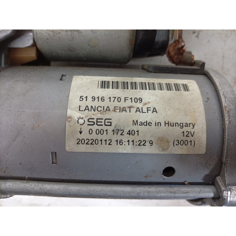 Recambio de motor arranque para fiat tipo station wagon (356_, 357_) 1.3 d (356wxh1a) referencia OEM IAM  51916170 