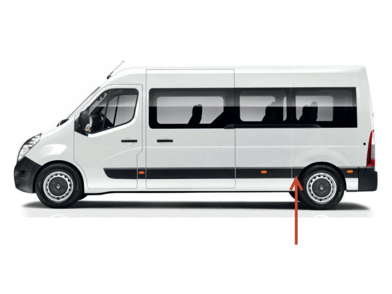 Recambio de moldura para renault master kasten referencia OEM IAM  93197649 107199288E/2373011/5633011/OP9541464/EZCRE147