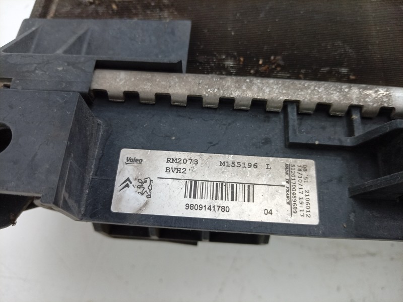 Recambio de radiador agua para citroën c4 grand picasso ii (da_, de_) 1.2 thp 130 referencia OEM IAM M155196L 9809141780 1144001