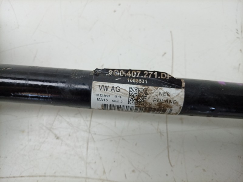 Recambio de transmision delantera izquierda para skoda fabia iv (pj3) 1.0 mpi referencia OEM IAM  2Q0407271DP 