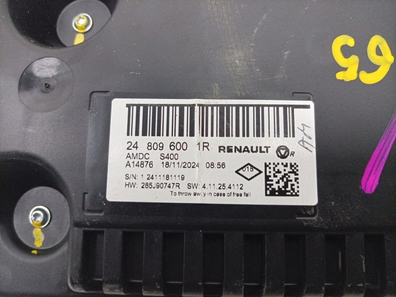 Recambio de cuadro instrumentos para dacia spring referencia OEM IAM E686797 248096001R 
