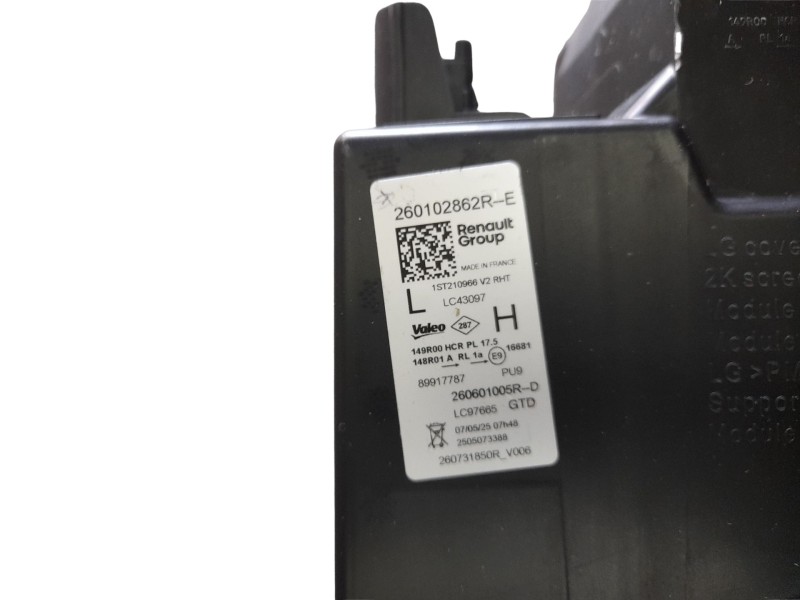 Recambio de faro delantero para renault 4 e-tech 120 referencia OEM IAM   