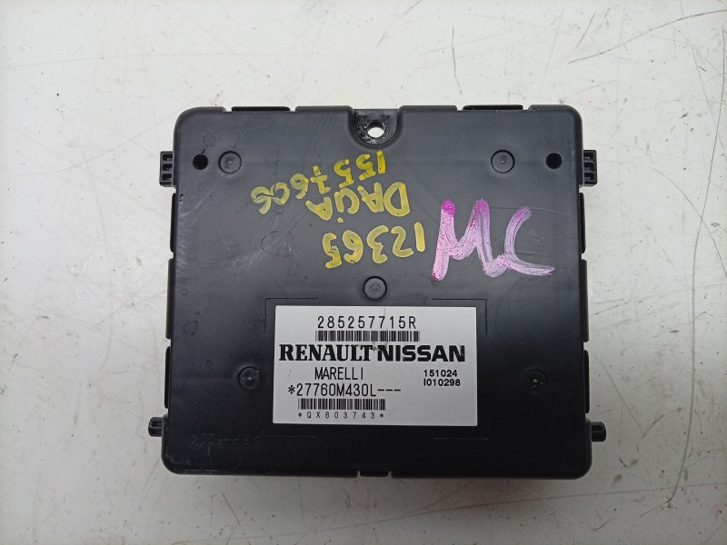 Recambio de modulo electronico para dacia spring referencia OEM IAM 27760M430L 285257715R 