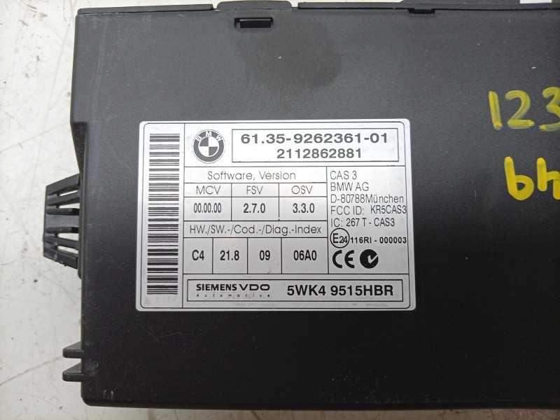 Recambio de modulo electronico para bmw x1 (e84) sdrive 18 d referencia OEM IAM 5WK9515HBR 61359262361 