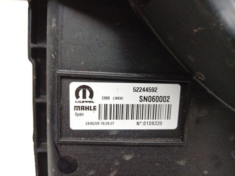 Recambio de electroventilador para toyota proace max referencia OEM IAM SN060002 52244592 