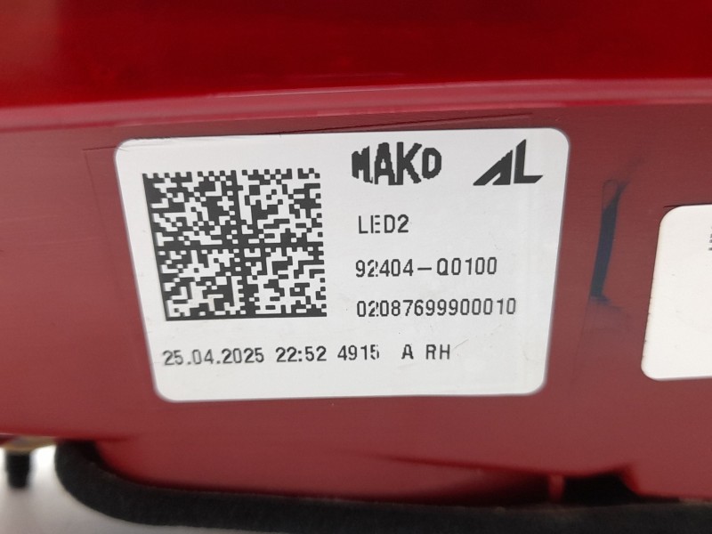 Recambio de piloto trasero derecho interior para hyundai i20 iii (bc3, bi3) 1.0 t-gdi hybrid 48v referencia OEM IAM  92404Q0100 