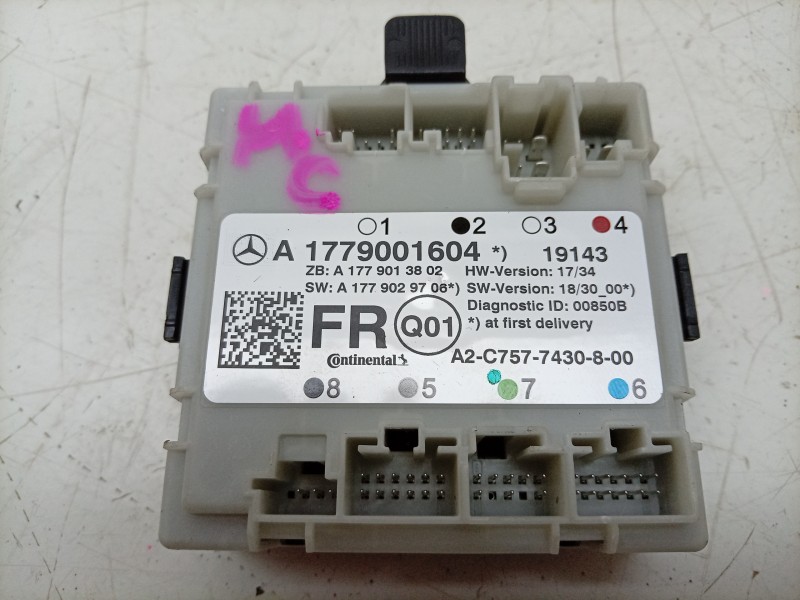 Recambio de modulo confort para mercedes-benz b-klasse (bm 247) b 180 referencia OEM IAM A2C7577430800 A1779001604 
