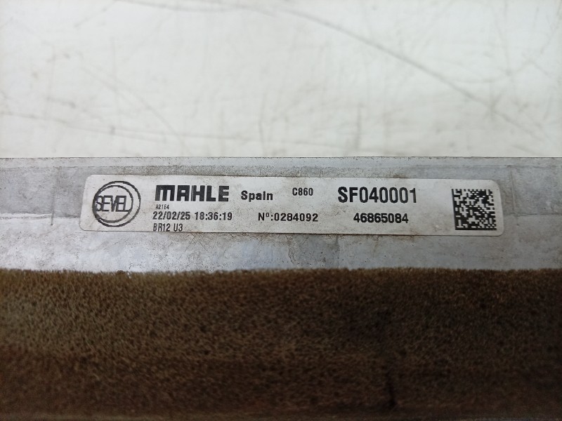 Recambio de intercooler para toyota proace max referencia OEM IAM SF040001 46865084 