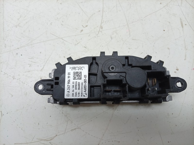 Recambio de resistencia calefaccion para mercedes-benz b-klasse (bm 247) b 180 referencia OEM IAM A605100101 A2479061901 