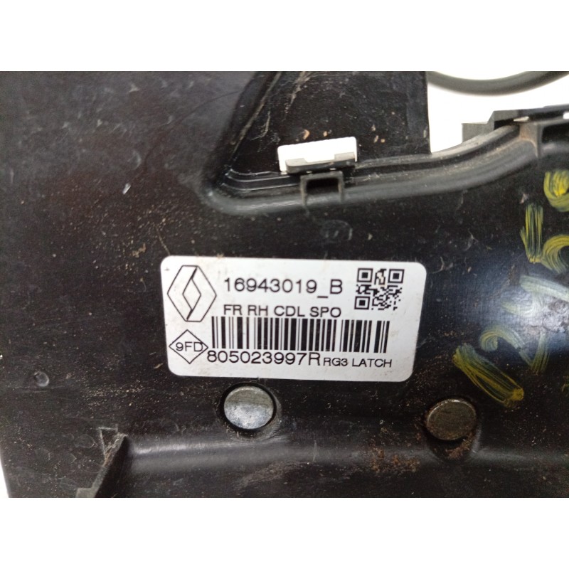 Recambio de cerradura puerta delantera derecha para renault megane iv sport tourer (k9a/m/n_) 1.3 tce 140 (k9nb) referencia OEM 