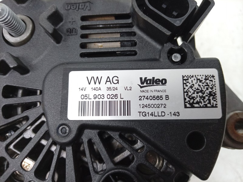 Recambio de alternador para audi q2 (gab, gag) 30 tdi referencia OEM IAM 05L903026L 05L903026L ALF950B51HQ