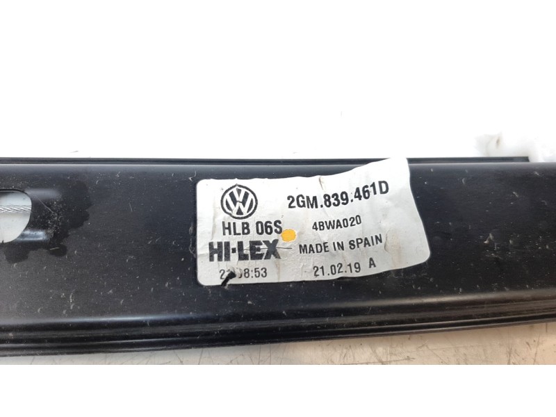 Recambio de elevalunas trasero izquierdo para volkswagen t-cross 1.0 tsi referencia OEM IAM 2GM839461D  