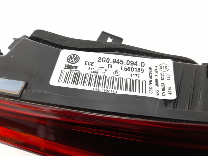 Recambio de piloto trasero derecho interior para volkswagen polo vi (aw1, bz1, ae1) 1.0 tsi referencia OEM IAM  2G0945094D 