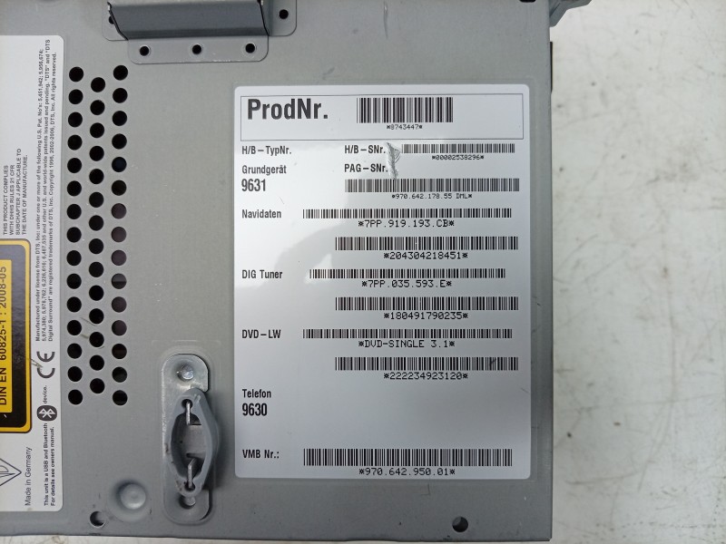 Recambio de sistema navegacion gps para porsche panamera diesel referencia OEM IAM 970642970BXDML 970642970BXDML 