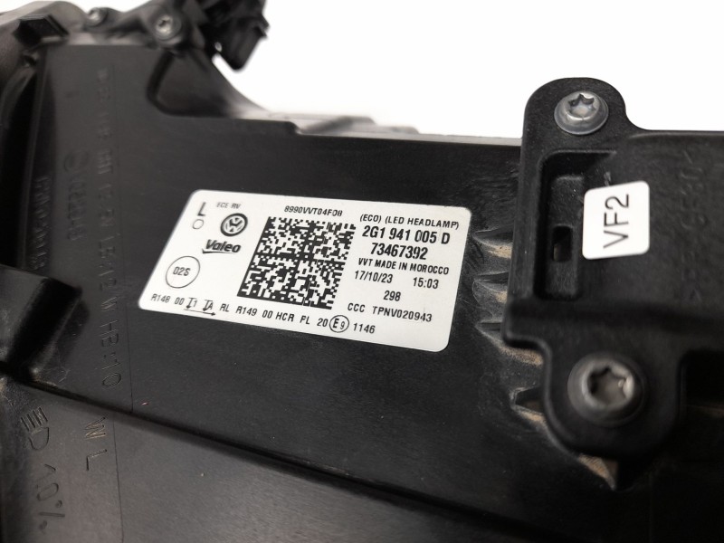 Recambio de faro izquierdo para volkswagen polo vi (aw1, bz1, ae1) 1.0 tsi referencia OEM IAM  2G1941005D 